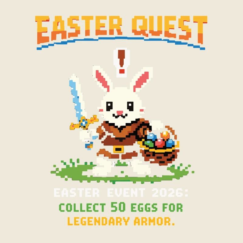 Pixel Bunny de la quête de Pâques