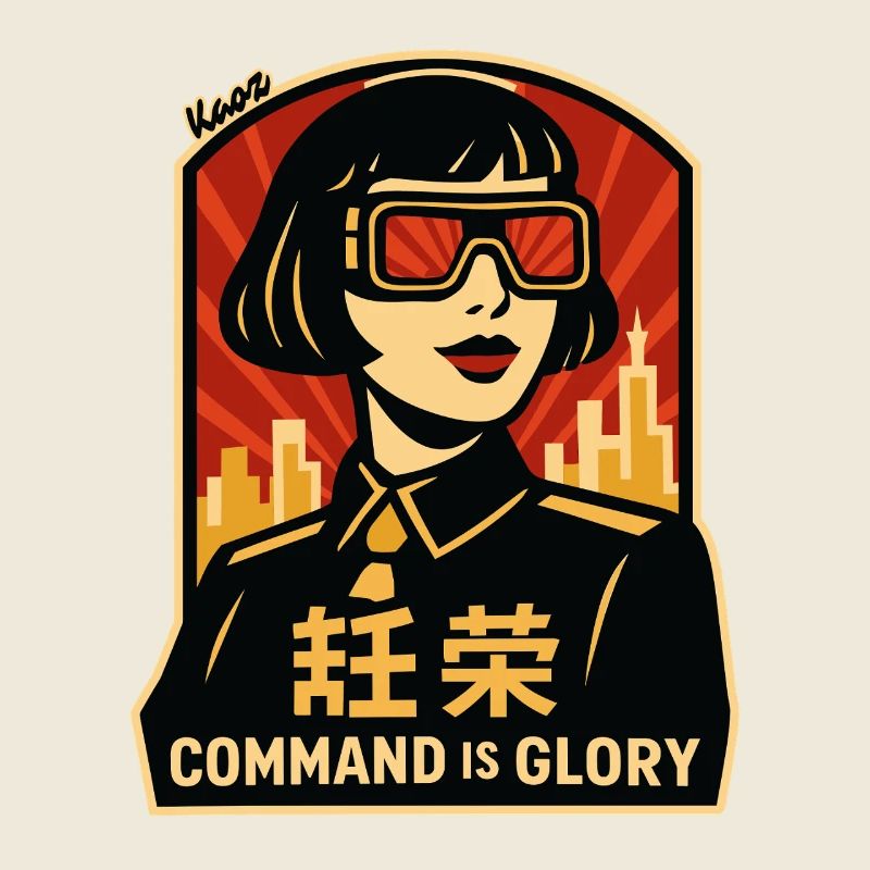 Command Is Glory Retro-Poster