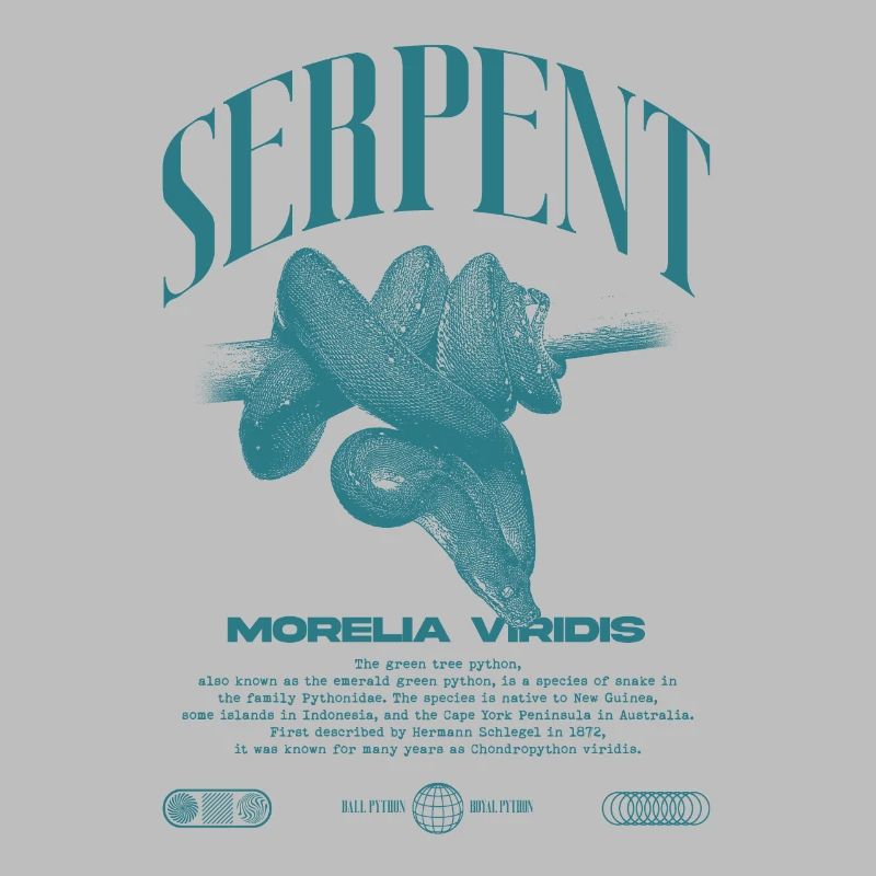 Green Tree Python Modern Reptile Keeper Streetwear