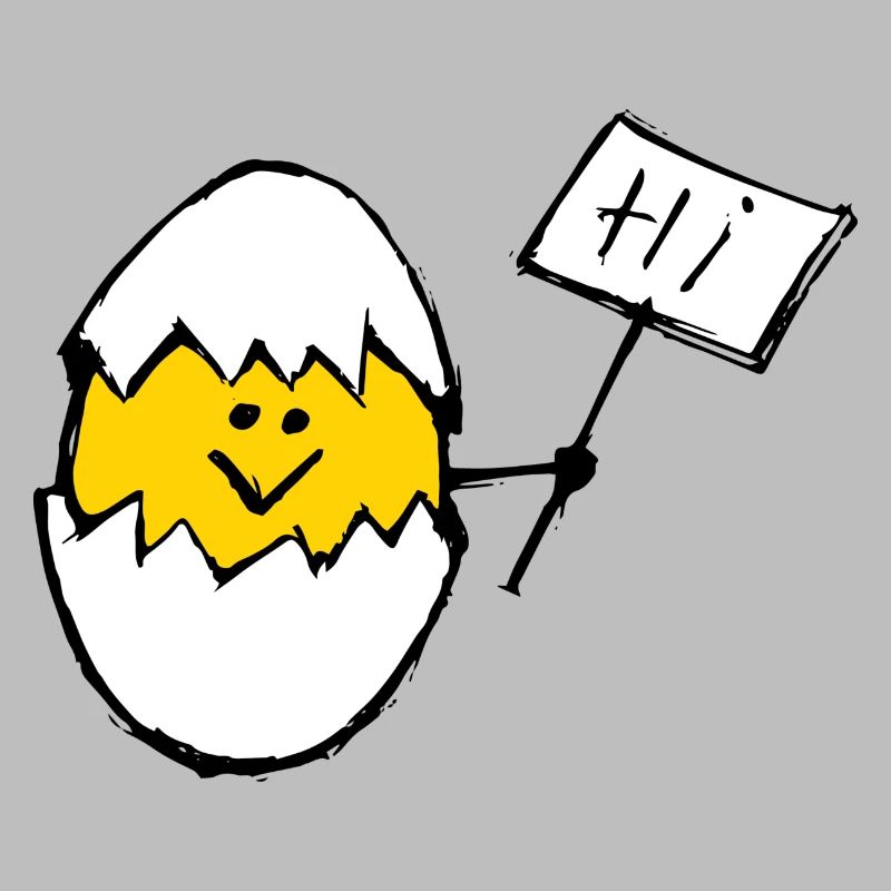 Hi Egg Design White Shell