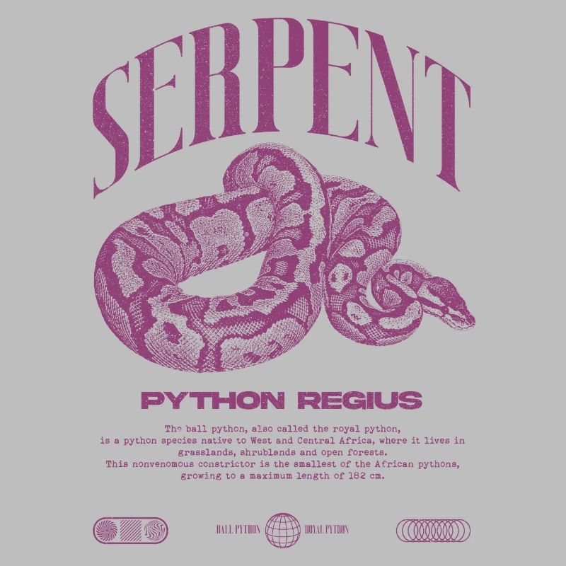 Ball Python Moderne Reptilienwärter Streetwear