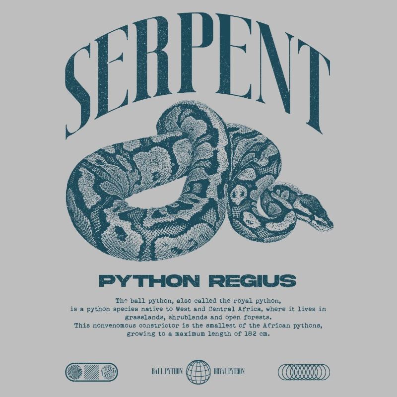 Ball Python Moderne Reptilienwärter Streetwear