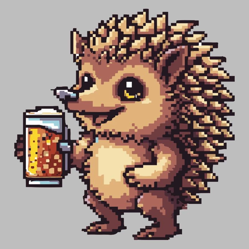 Igel Pixel Bier