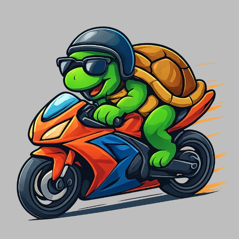 turtle biker