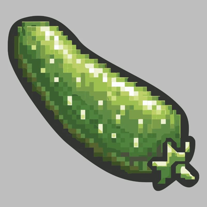 Icône pixel de concombre