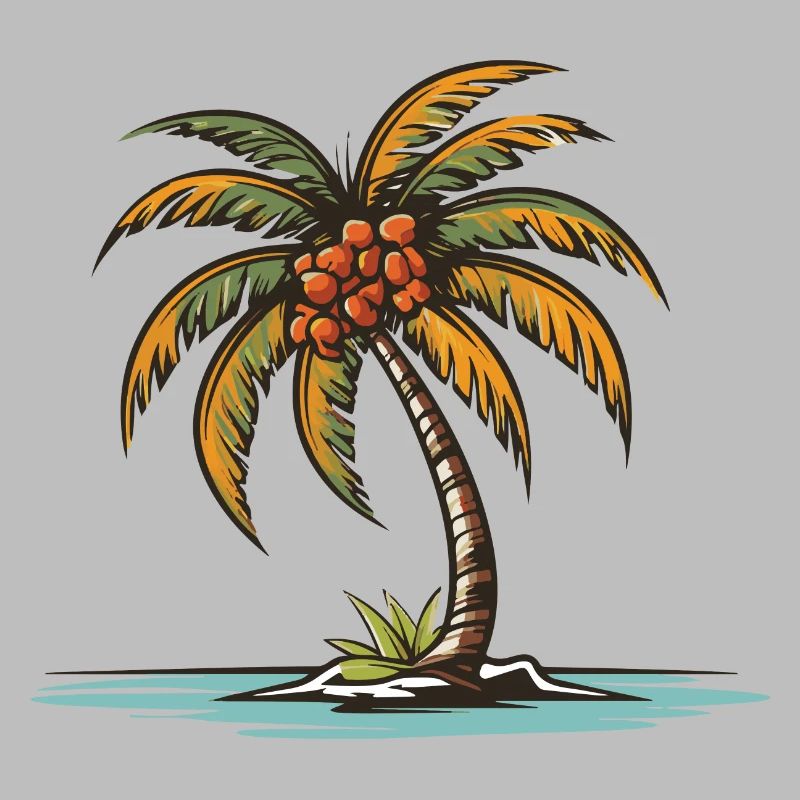 Palm Tree Holiday Icon