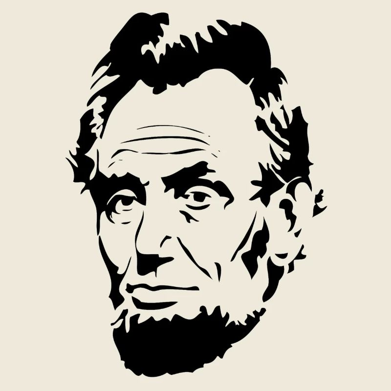 Visage du président Abraham Lincoln