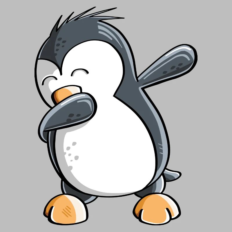 Dab Dance Penguin - Tamponnage - Fun Comic - Cadeau