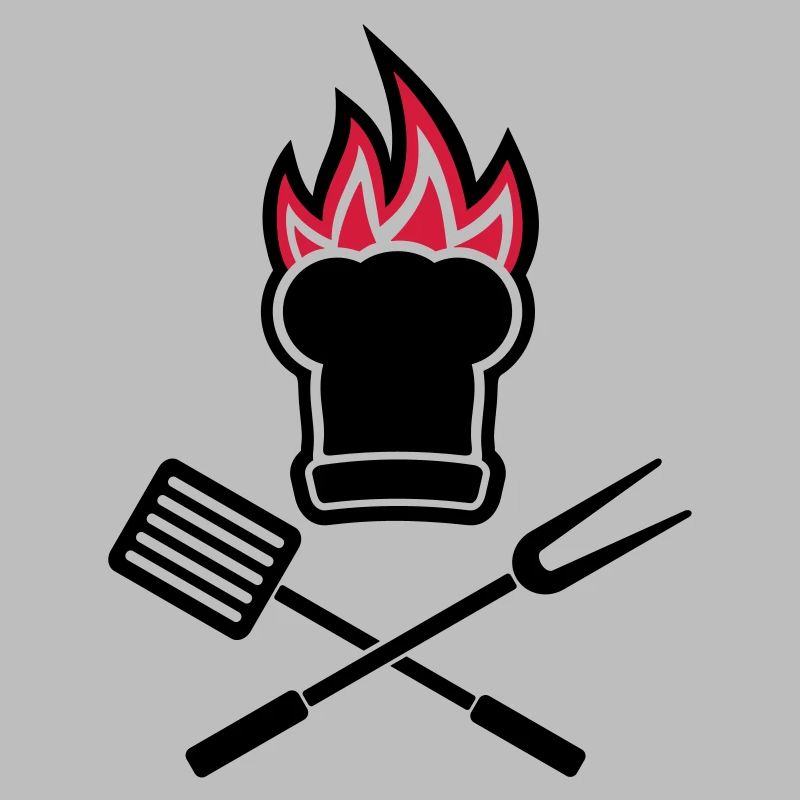 Barbecue sur le feu