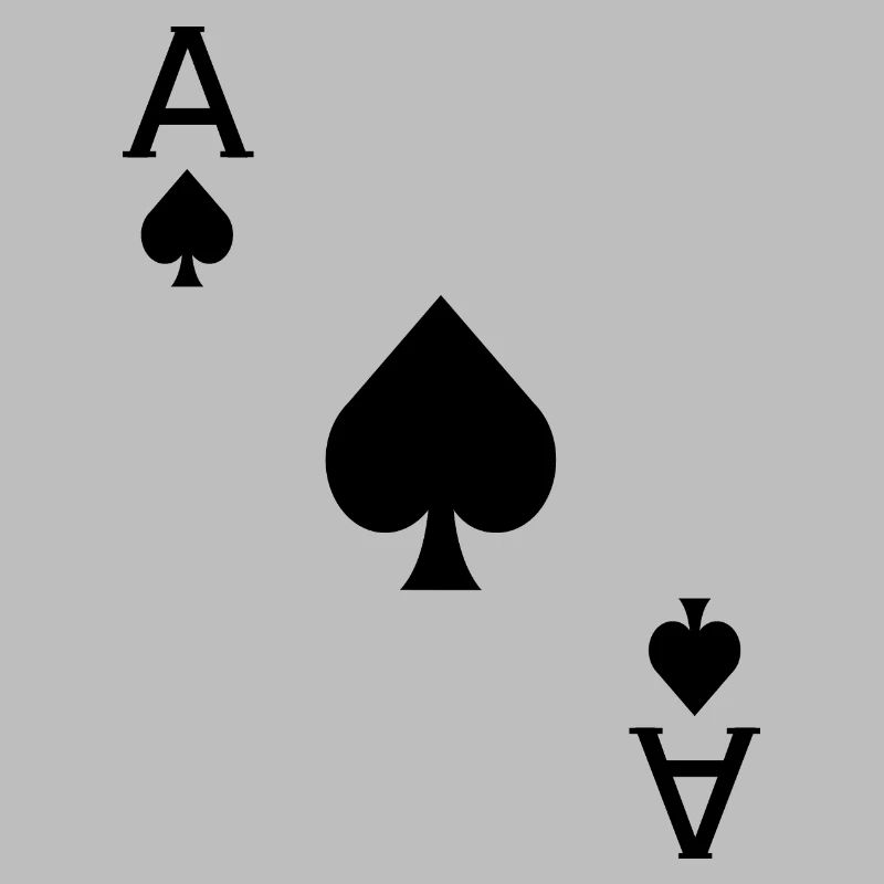 As Pik - Spielkarte aus Poker oder Skat