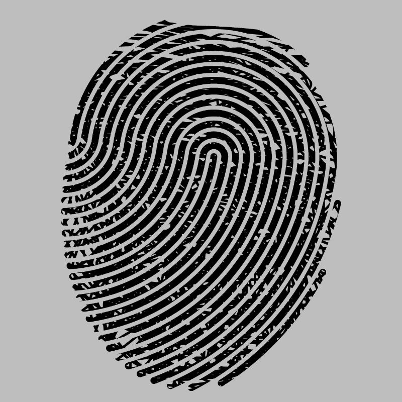 Modèle de conception graphique d'empreintes digitales