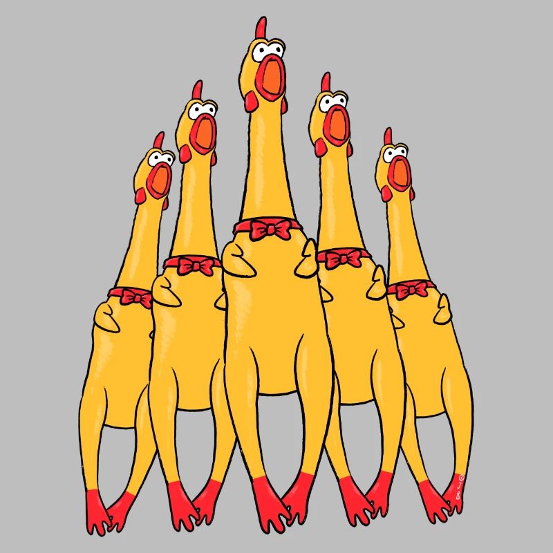 Funny Rubber Chickens