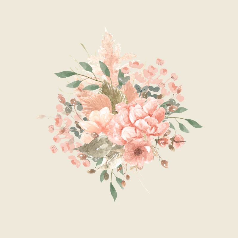Floral boho style