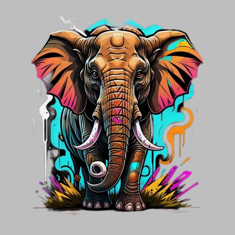 Graffiti éléphant
