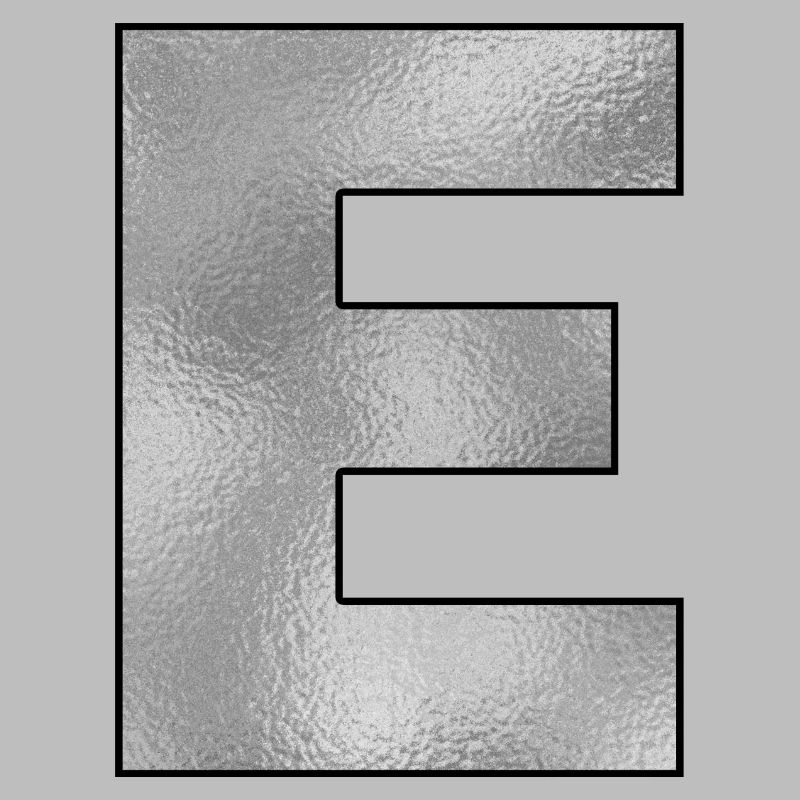Buchstabe E Silber