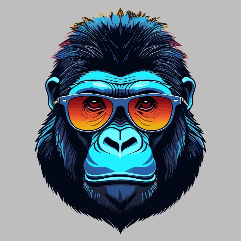 Visage de gorille