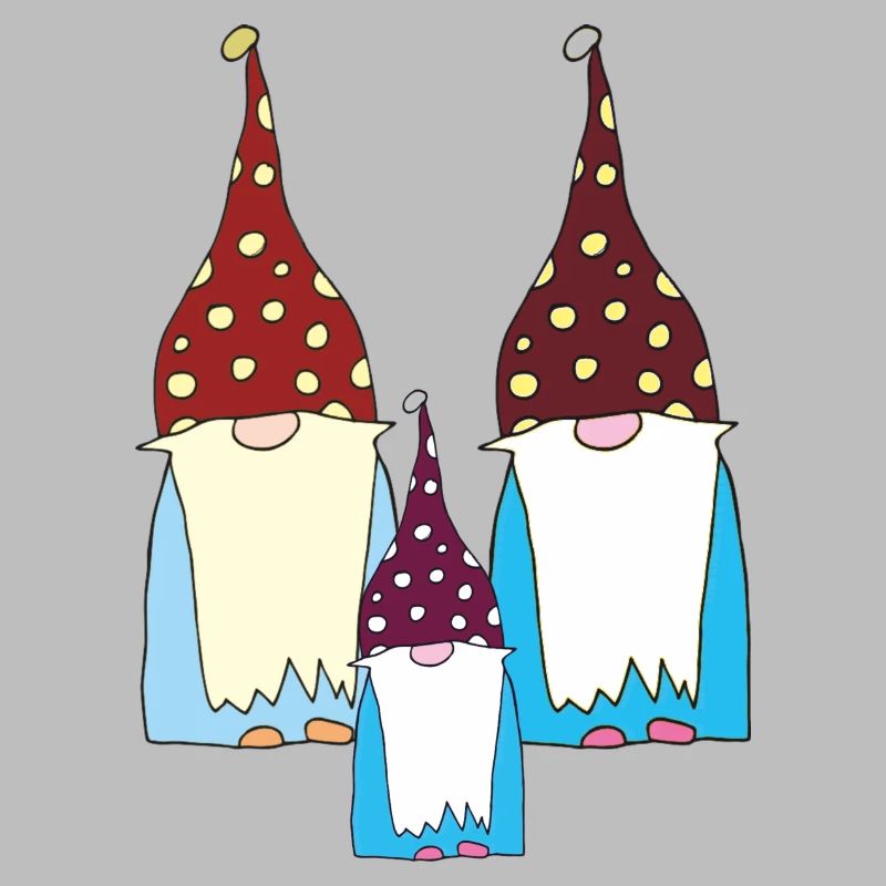 Gnomes nains grands et petits