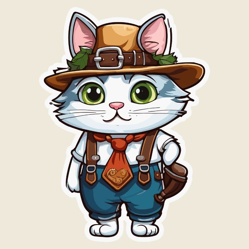 Lederhose / Tier / Tracht / Tradition / Katze