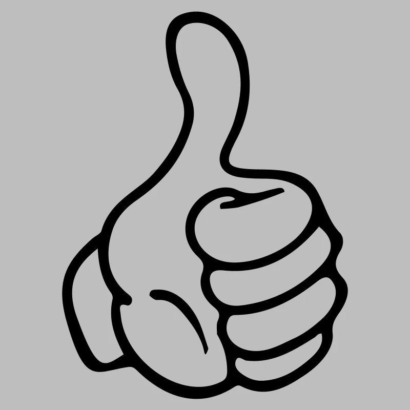 hand thumb like comic