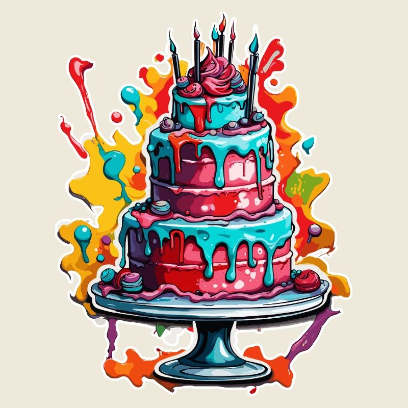 Gâteau d’anniversaire / Gâteau / Joyeux anniversaire / Gâteau