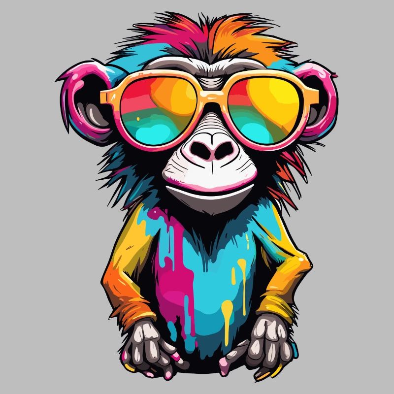 Monkey / Animal / Zoo / Babian / Wild / Comic