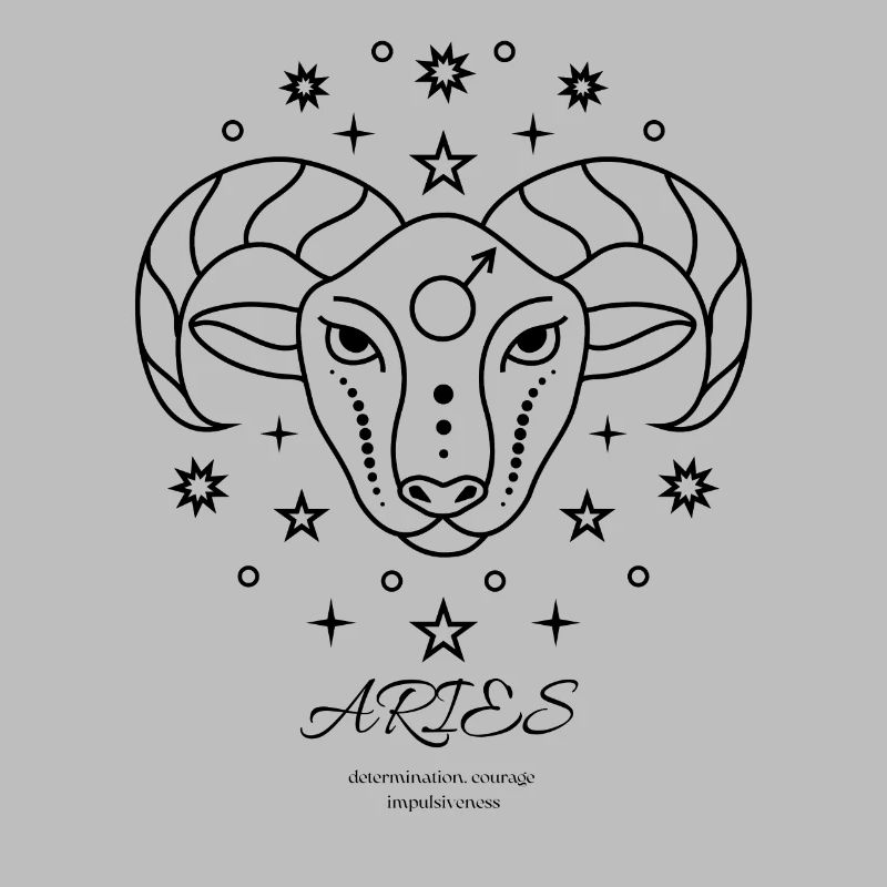 Sternzeichen Widder Design