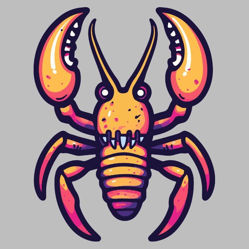 Lobster Crab Halloween Comic Funny