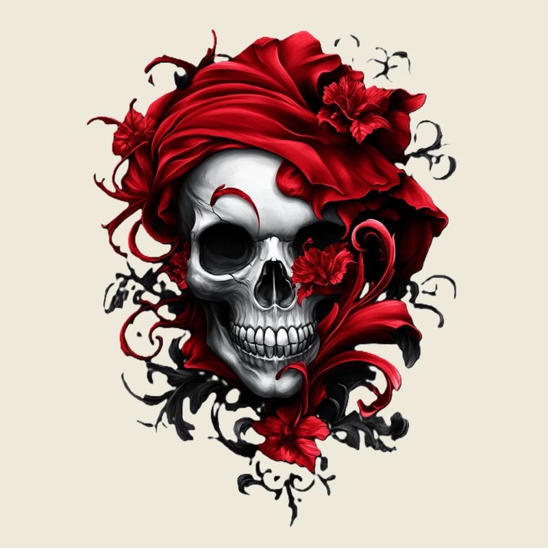 Stylischer Totenkopf