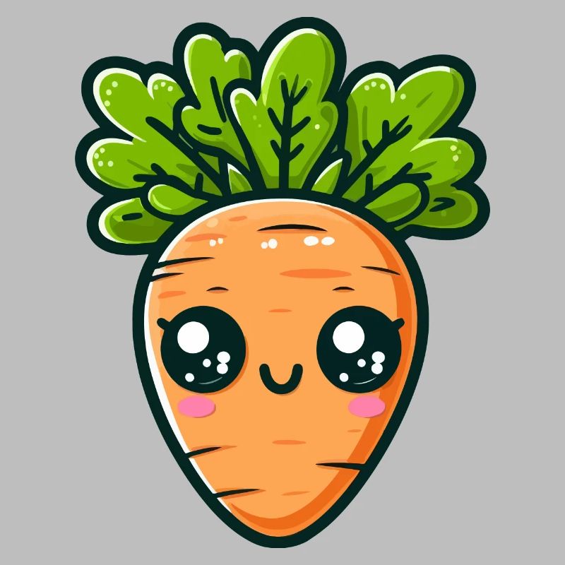 Chibi Carotte feuillue
