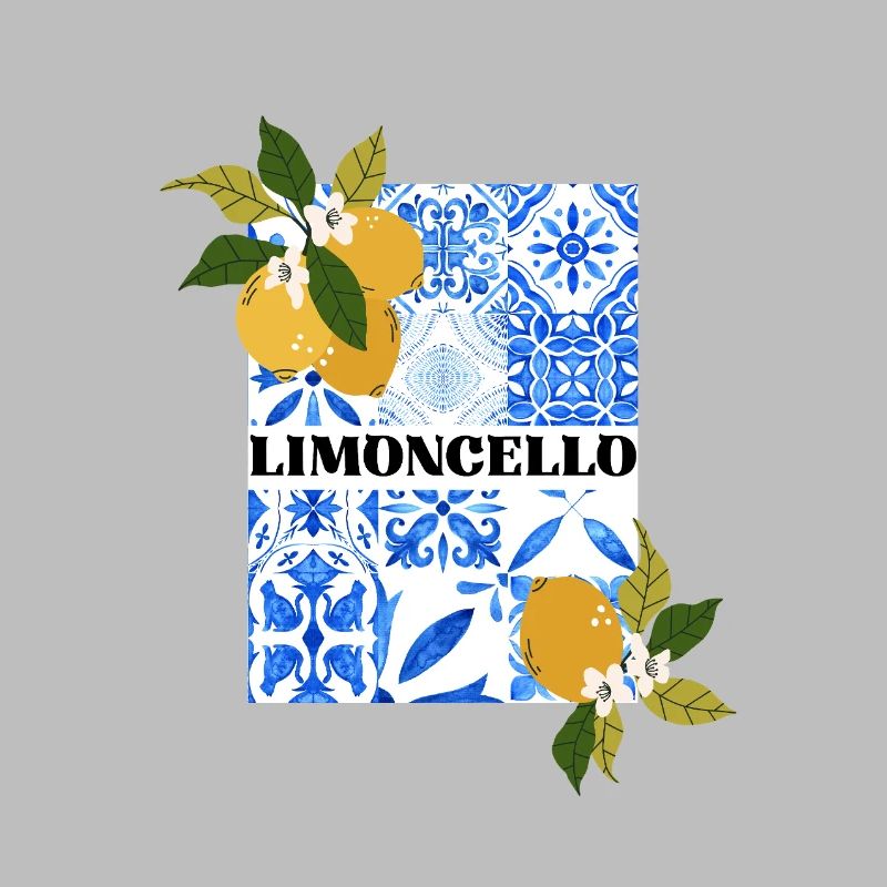 Limoncello – Citrus and Azulejo Pattern