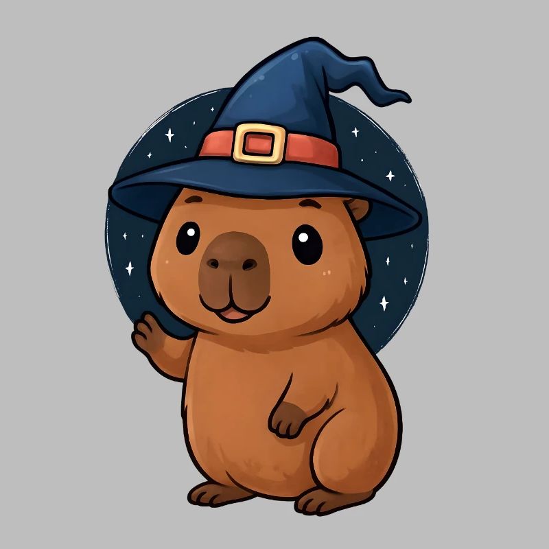 Halloween Capybara Wizard Costume Gift