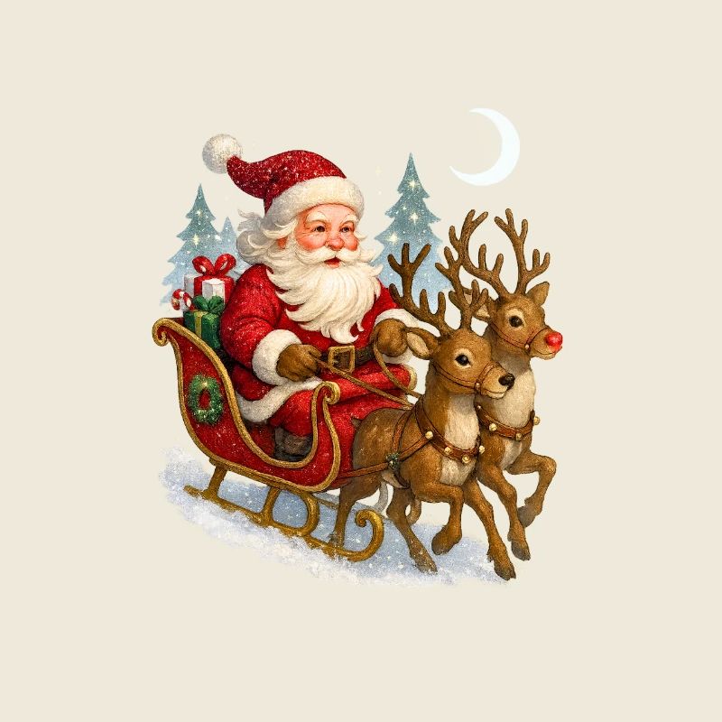 Winter Magic Santa Sleigh