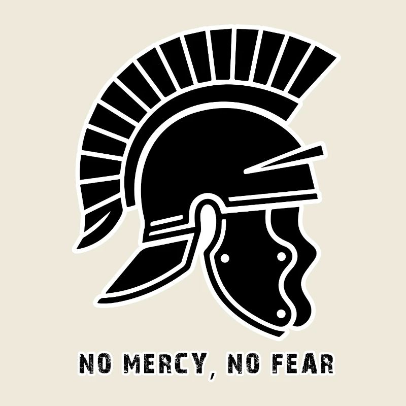 Schwarzer Kriegerhelm ohne Gnade