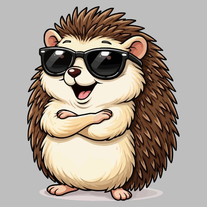 Igel mit Sonnenbrille