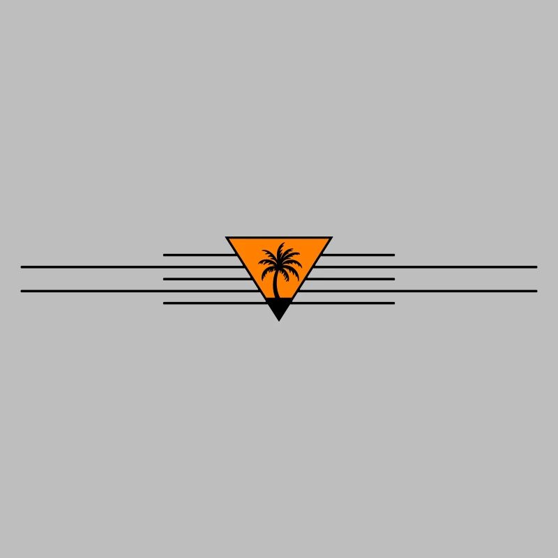 Palm tree line icon