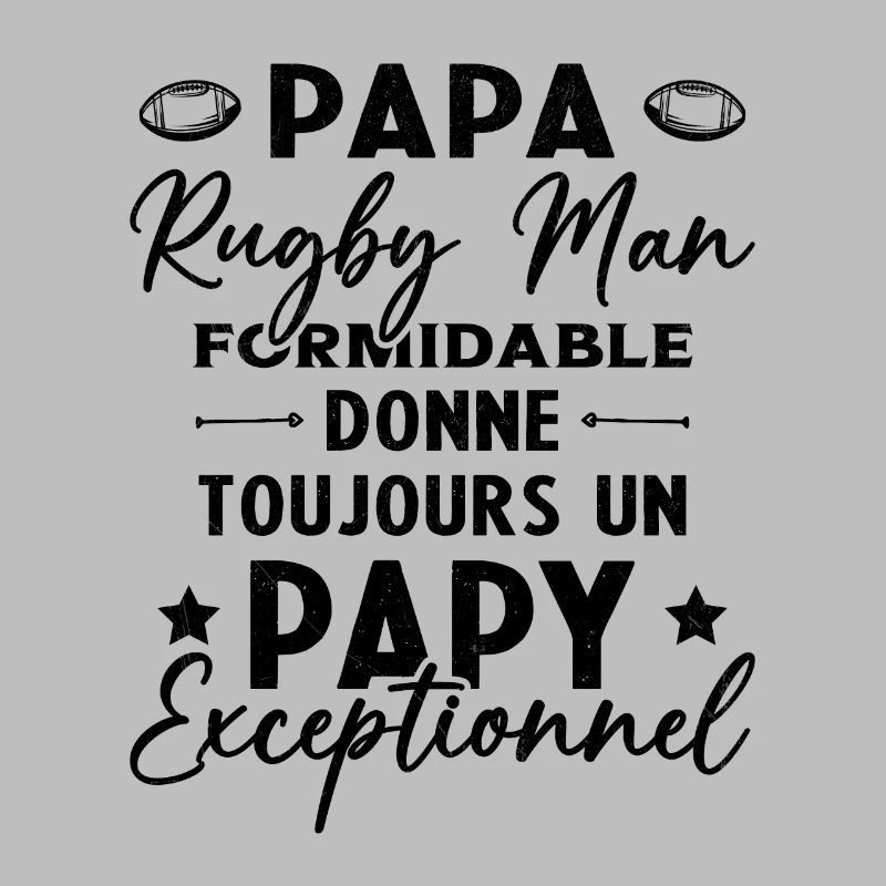 Papa Rugbyman Formidable Papy Exceptionnel Cadeau
