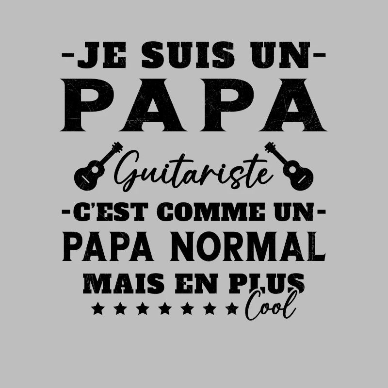Papa guitariste comme un papa normal plus cool