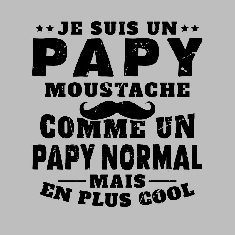 Un papy moustache comme un papy normal