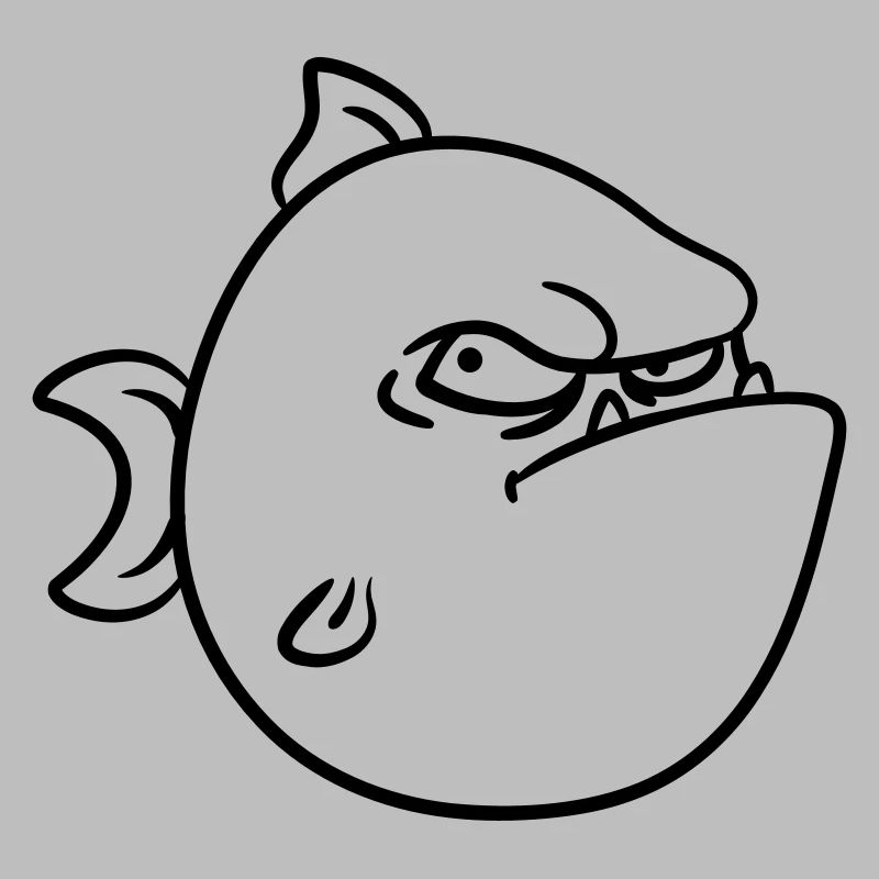 Evil grim fish