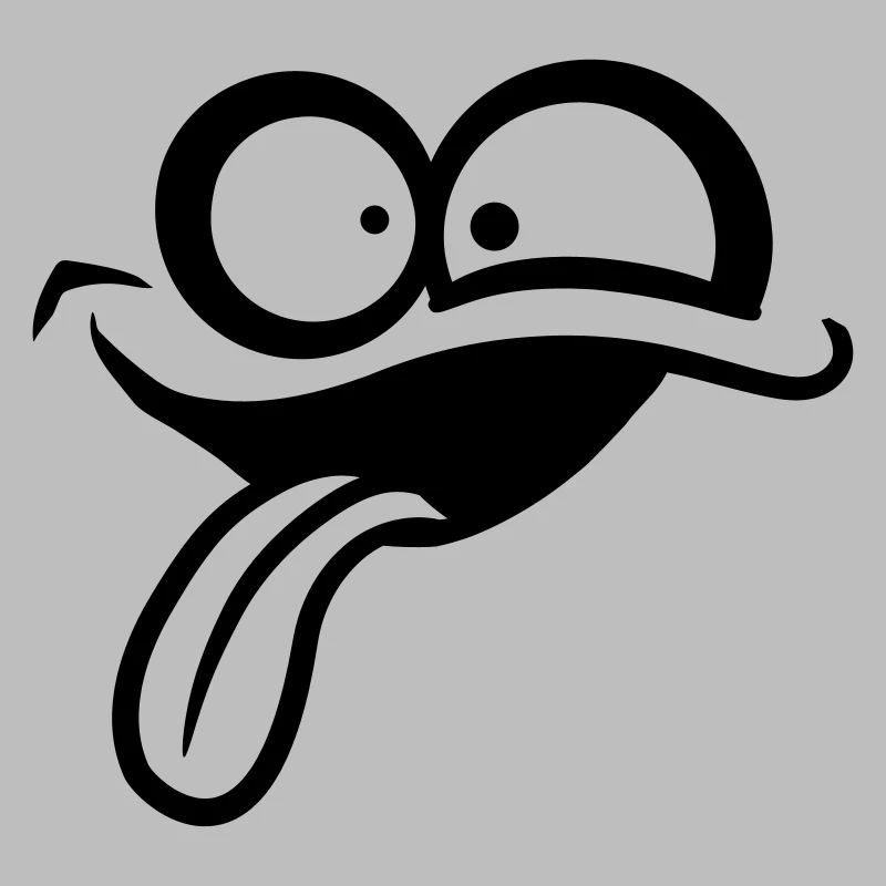 Comic face crazy