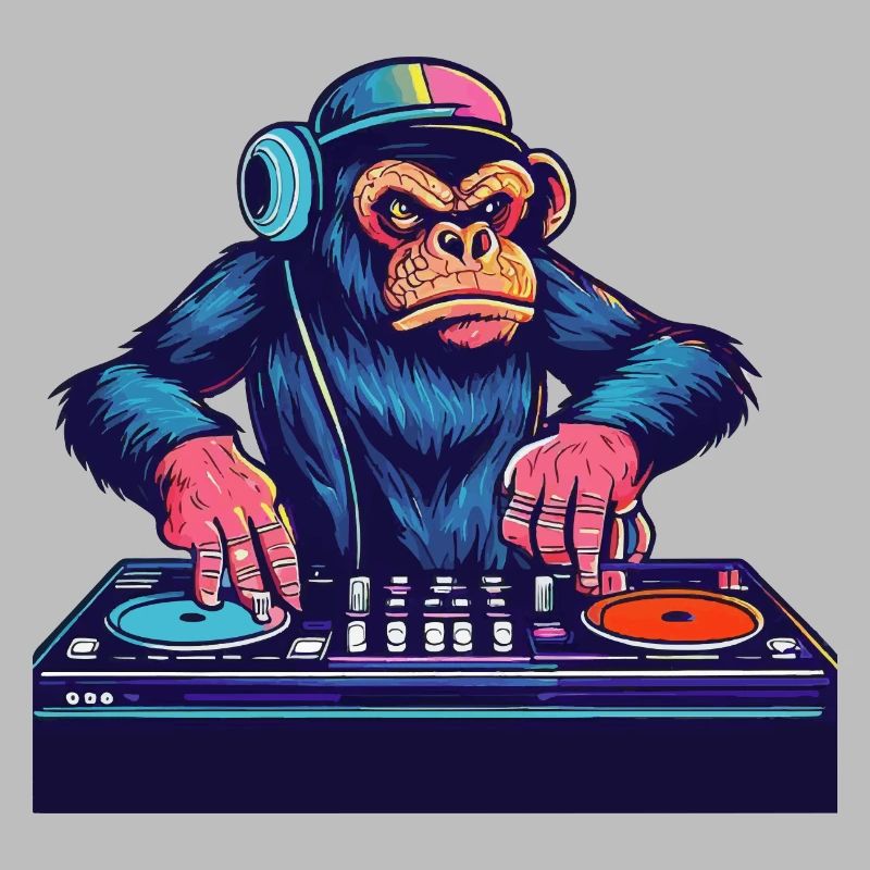 Chimpanzé DJ Gift Idea - DJ Monkey