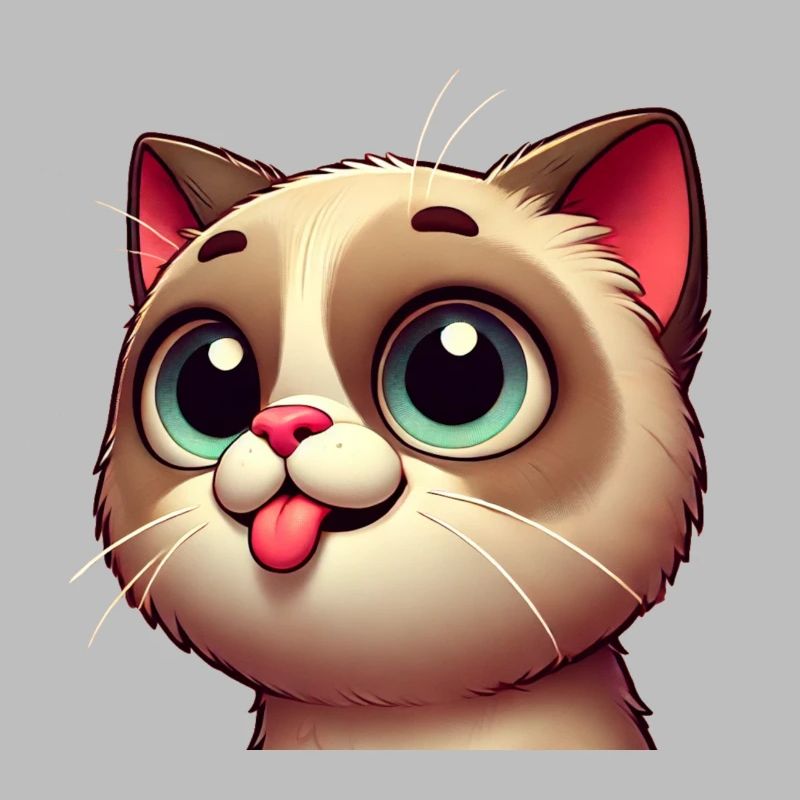 Chat mignon avec de grands yeux