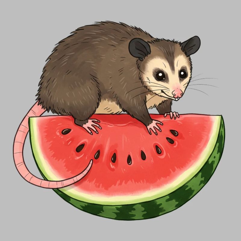 Opossum à la pastèque