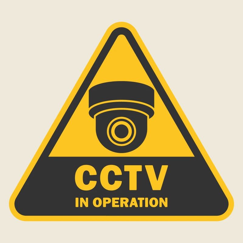 Les caméras de sécurité utilisées symbolisent l’icône. Vidéosurveillance fixe
