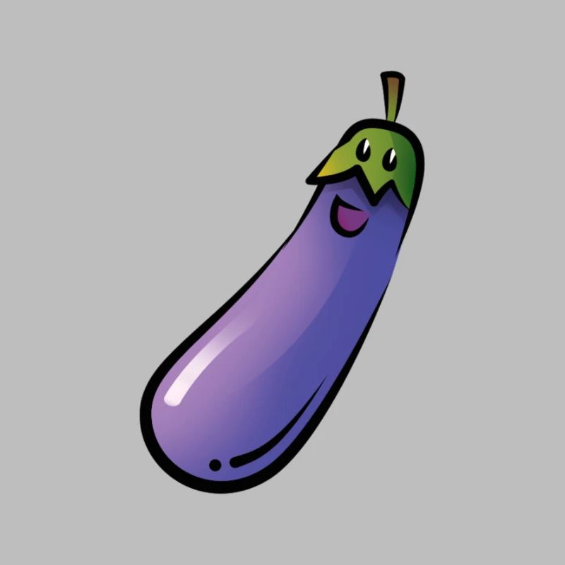 Aubergine heureuse