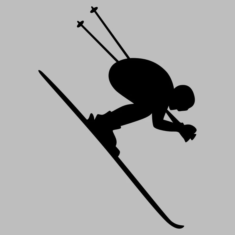 Skifahrer Downhill