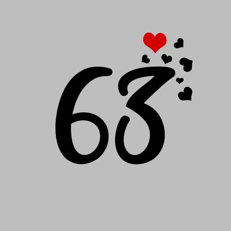 63e anniversaire coeurs 63