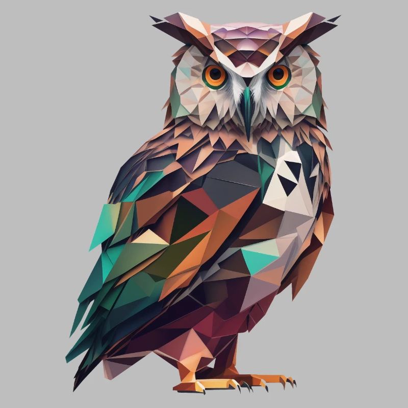 Prächtige Polygon-Eule – Vogelkunst