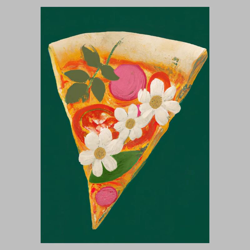 Blümchen-Pizza