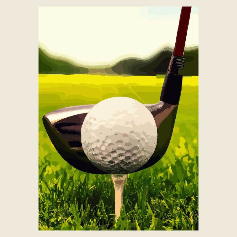Golfball Abschlag